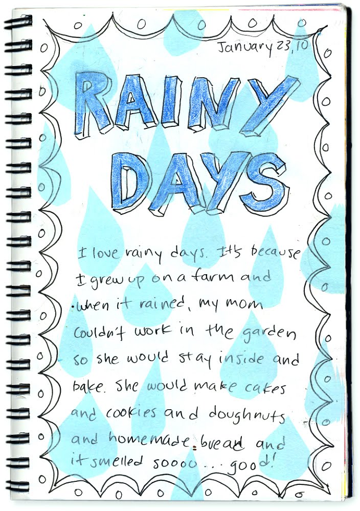 a rainy day essay for class 4