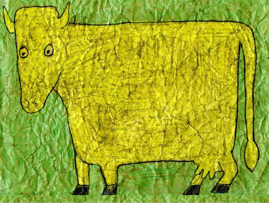 Dubuffet Cow Drawing - Art Projects for Kids