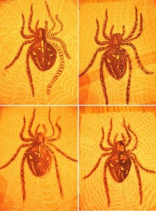 http://artprojectsforkids.org/wp-content/uploads/2014/07/Yellow-Orange-spiders-764x1024-223x300.jpg