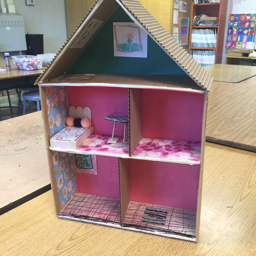 Cardboard Cutaway House: Making Beds | Art Projects for Kids | Bloglovin’