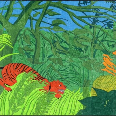 Rousseau Tiger Mural