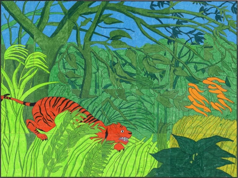 Rousseau Tiger Mural