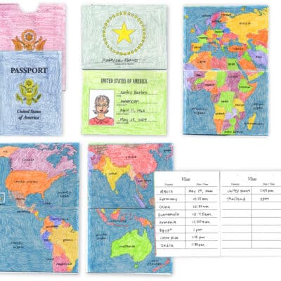 Pretend Passport Template