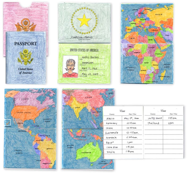 Pretend Passport Template