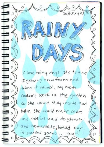creative writing about rain