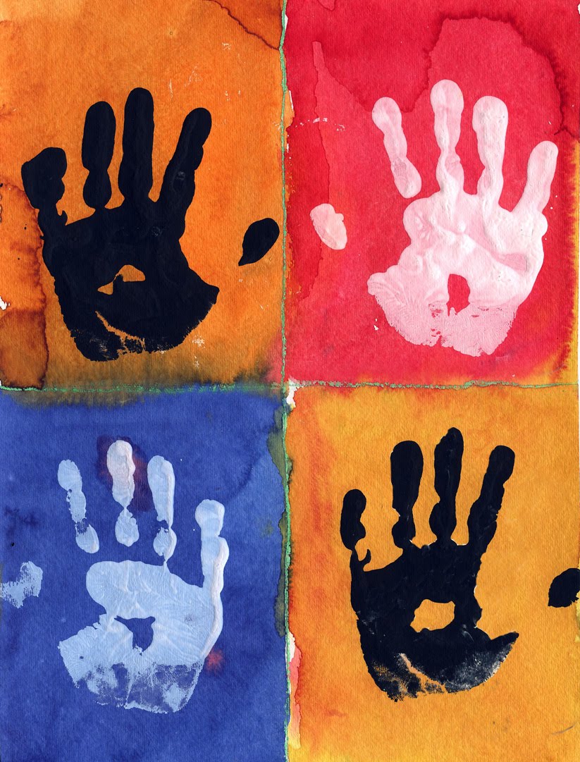 Warhol Hand Prints Art Projects for Kids