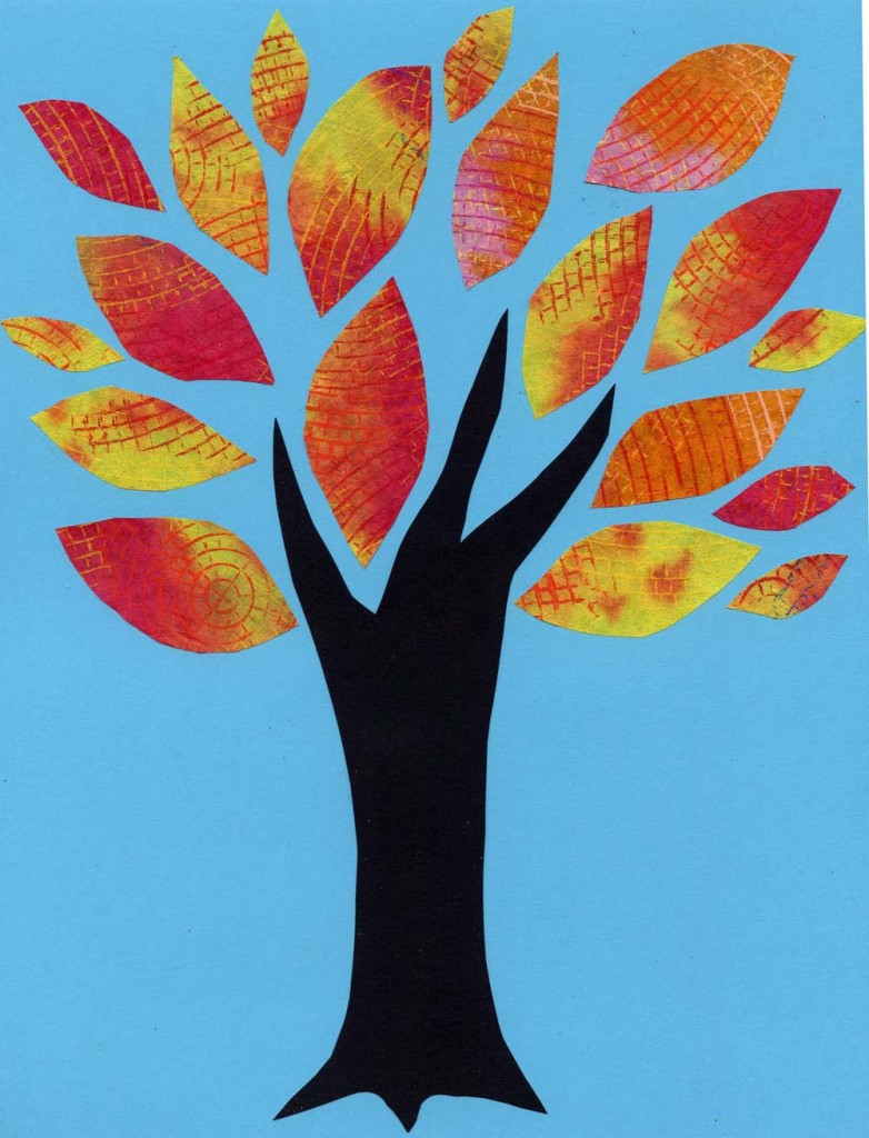Coffee Filter Tree Leaves · Art Projects for Kids
