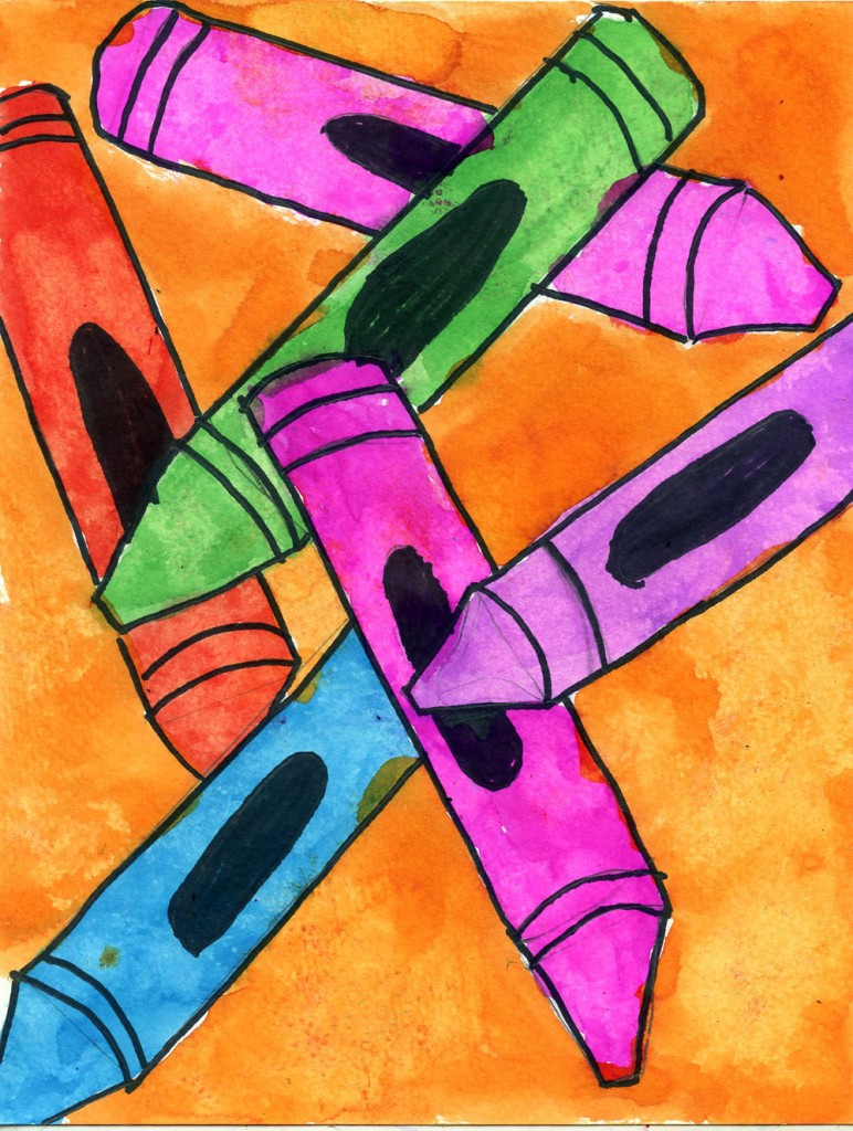 Tumbling Crayons · Art Projects for Kids