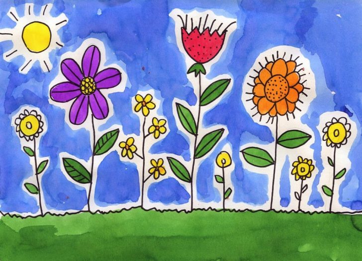 Dandelion Painting · Art Projects for Kids