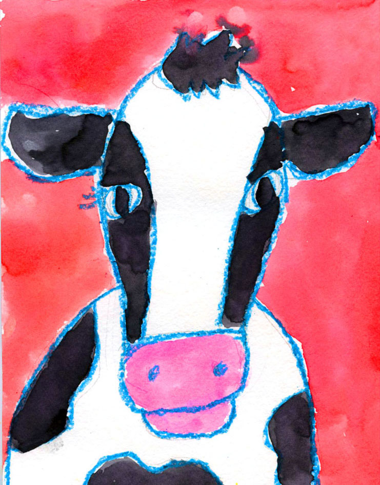 Paint a Cow Face · Art Projects for Kids