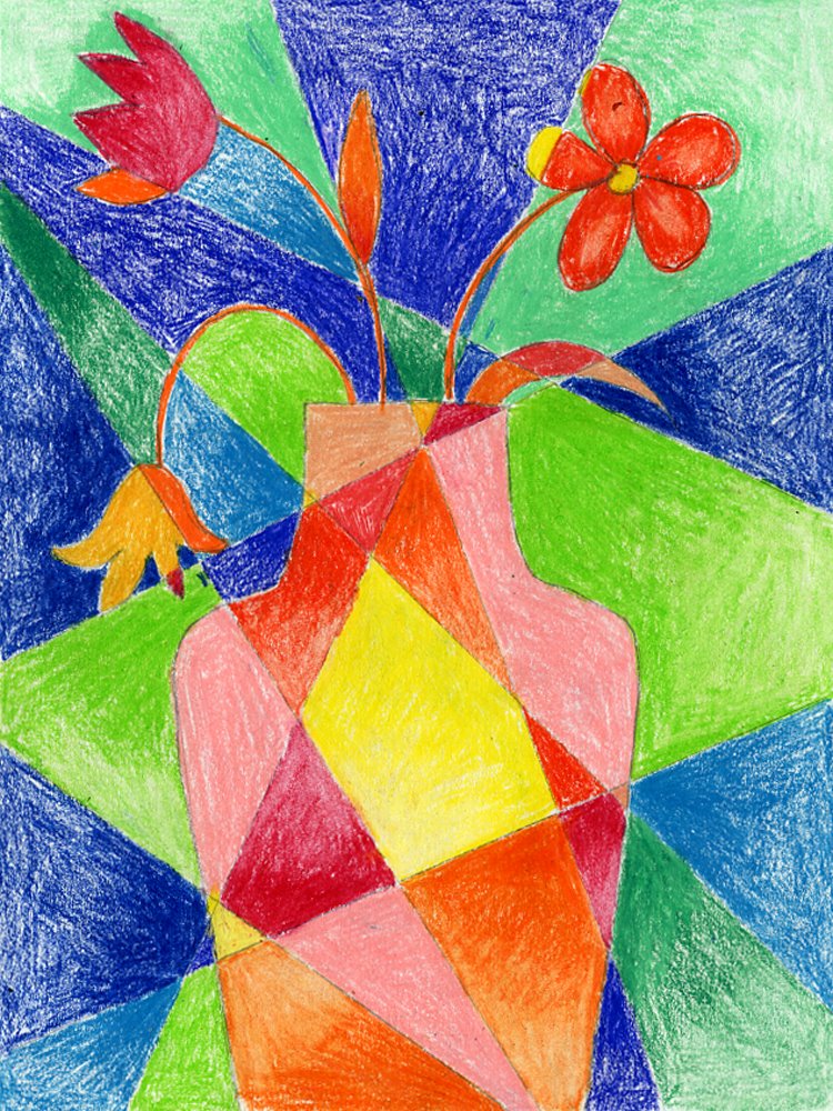 Abstract Flower Drawing · Art Projects for Kids