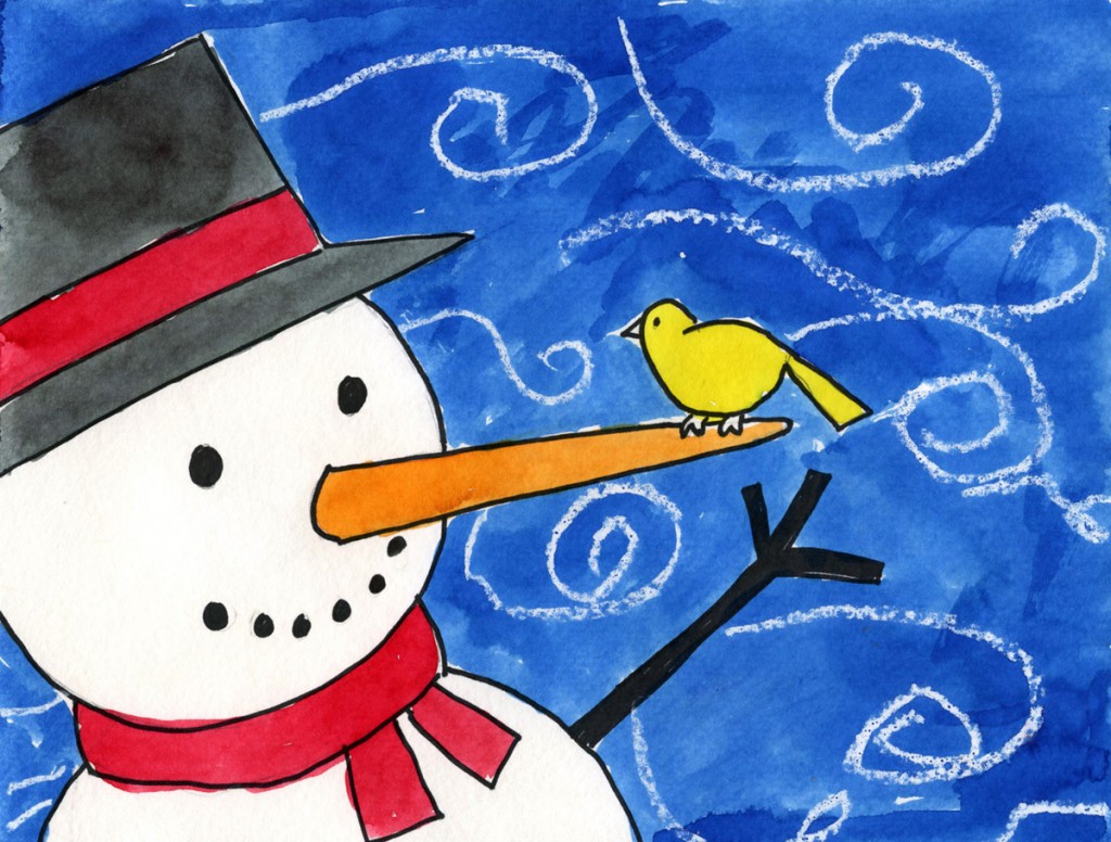 how-to-paint-a-snowman-art-projects-for-kids