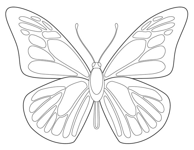 Free Butterfly Printable · Art Projects for Kids
