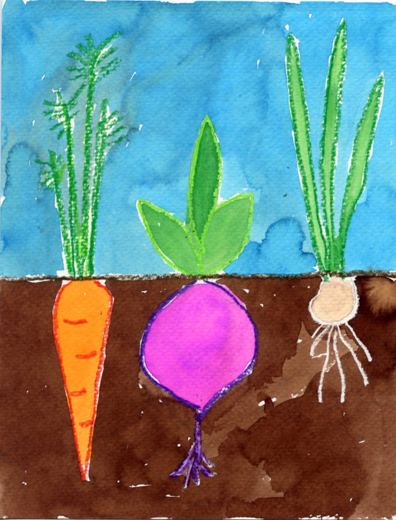 Make a Vegetable Painting, Roots and All - Art Projects for Kids