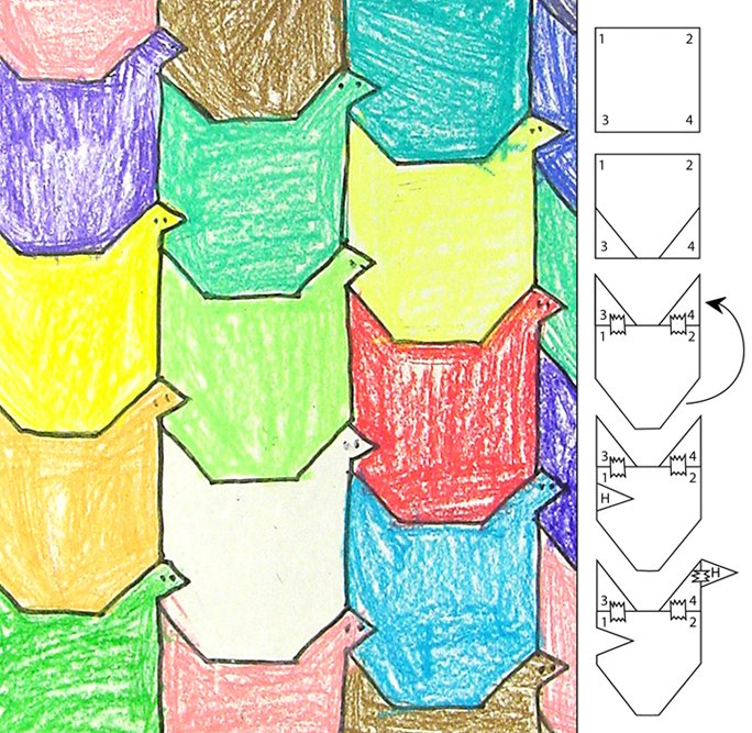 Bird Tessellation Art Projects for Kids