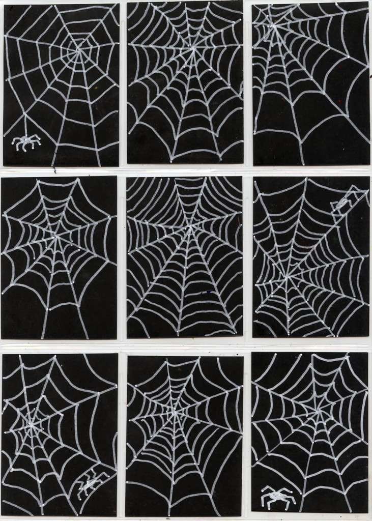 Drawing Spiderwebs - Art Projects for Kids