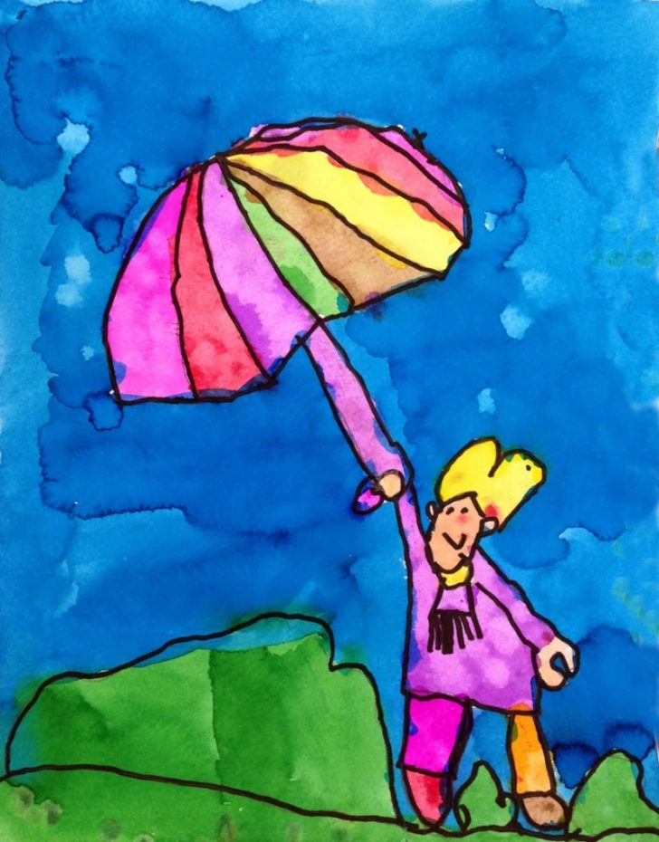 Draw a Windy Day · Art Projects for Kids