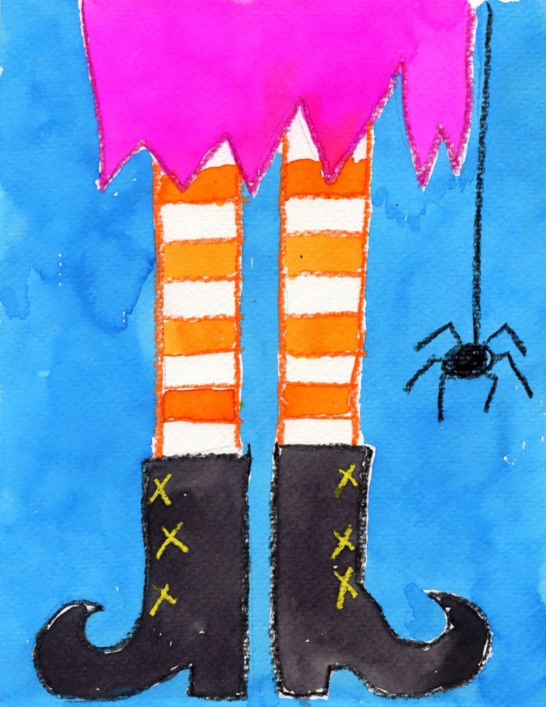 Drawing Witch Feet · Art Projects for Kids