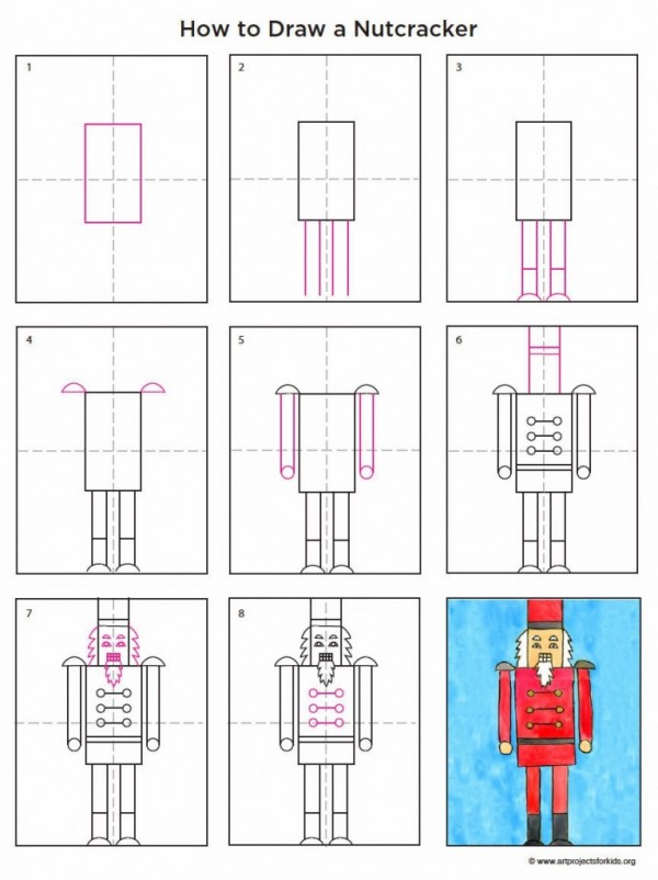 Как нарисовать щелкунчика поэтапно карандашом для начинающих