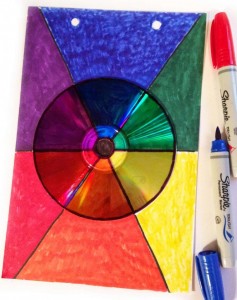 CD Color Wheel - Art Projects for Kids