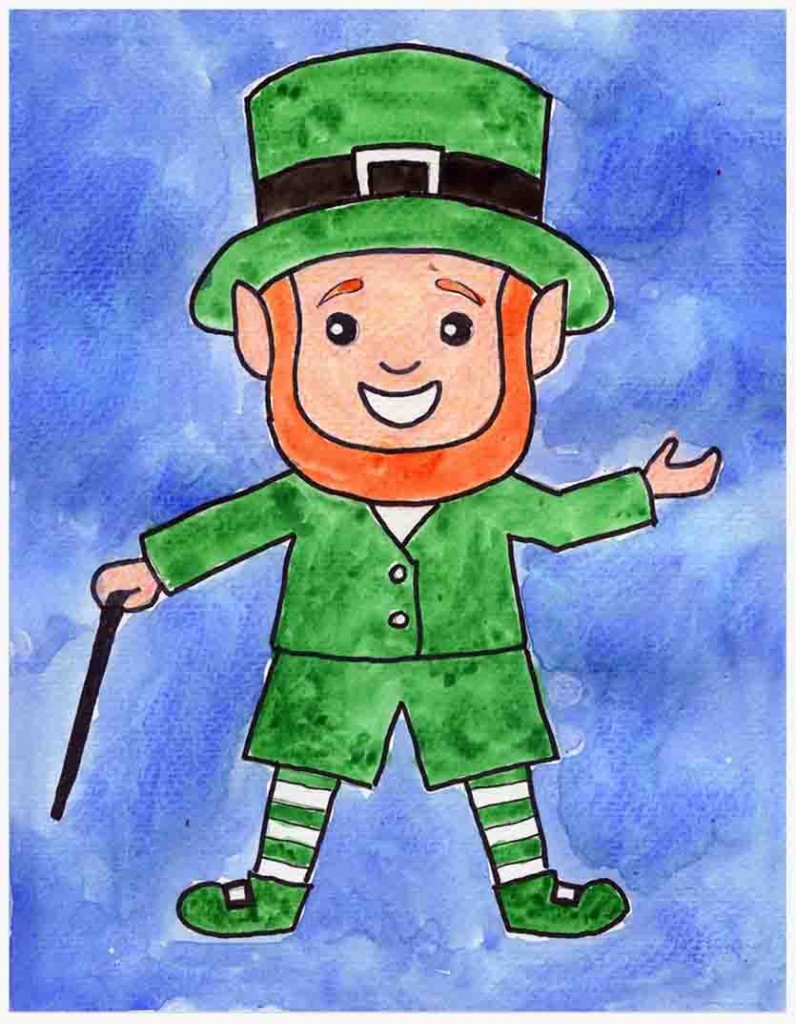 How To Draw A Leprechaun Art Projects For Kids