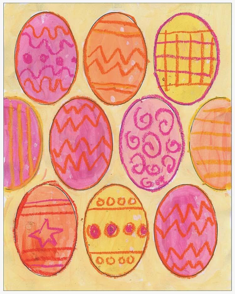 pastel and pattern eggs