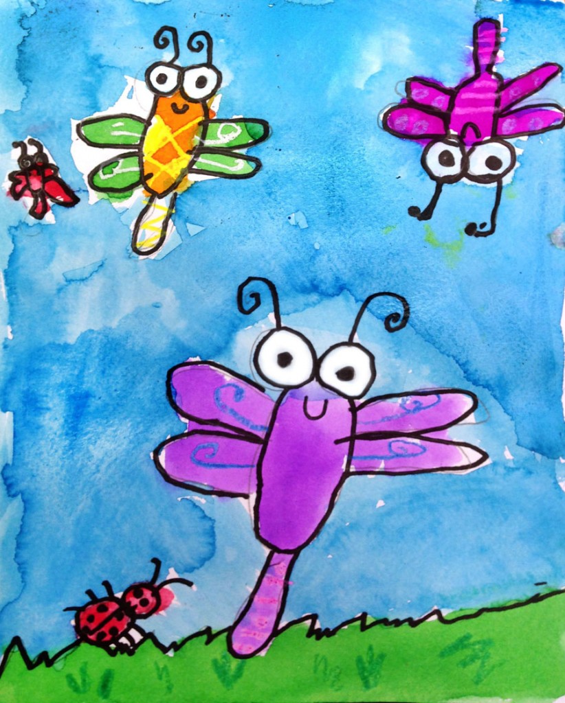 Cute Bug Painting - Art Projects for Kids