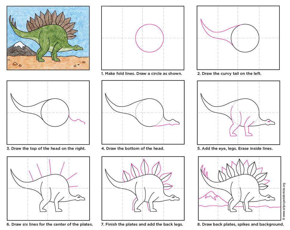 Stegosaurus - Art Projects for Kids