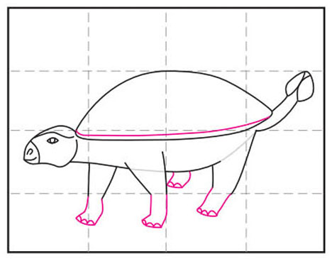 Draw an Ankylosaurus · Art Projects for Kids