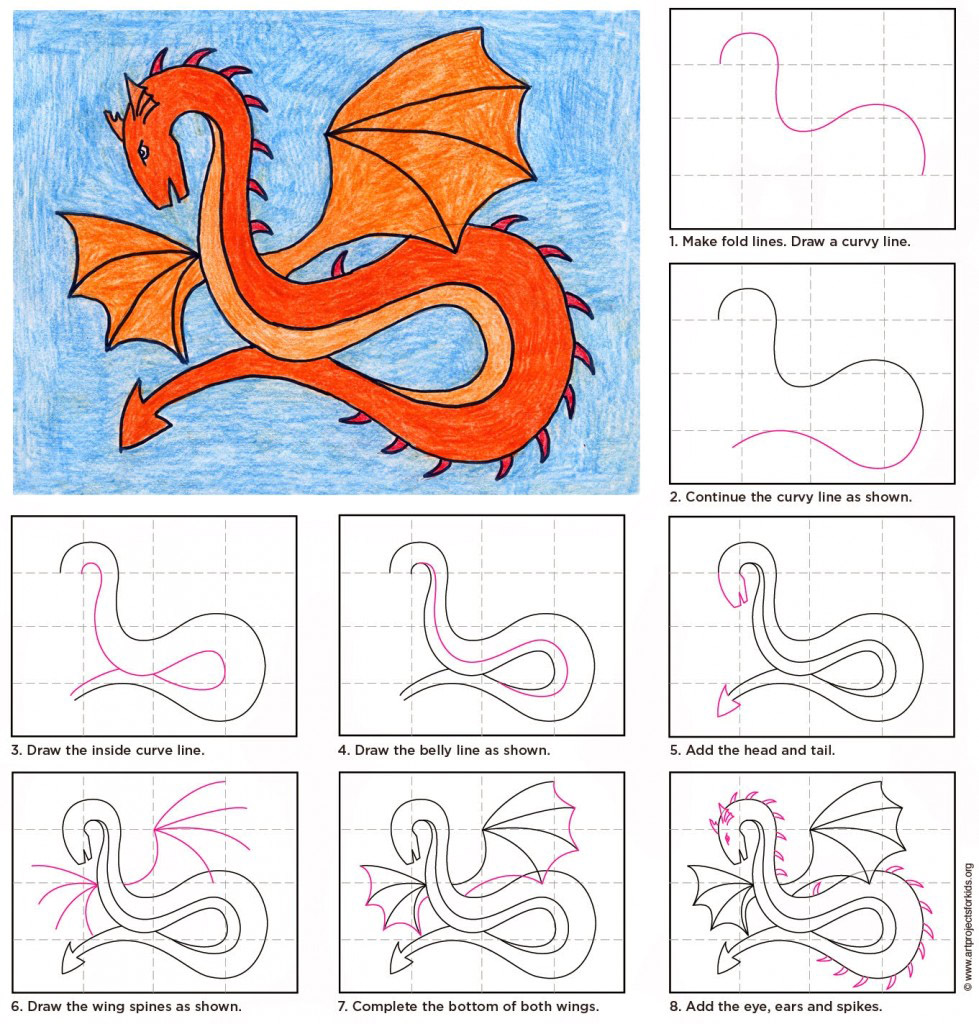 how do you draw a dragon