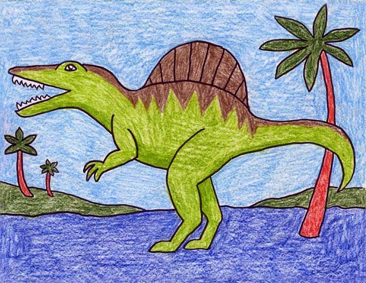 Spinosaurus - Art Projects for Kids