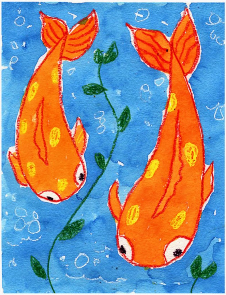 koi fish drawing s
