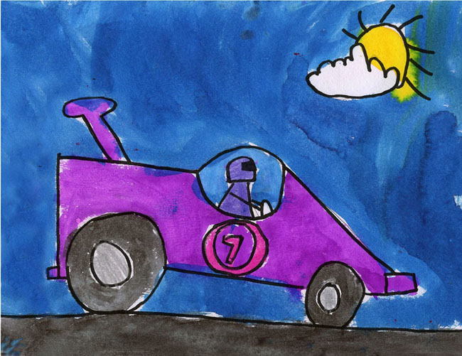 Draw A Race Car Art Projects For Kids