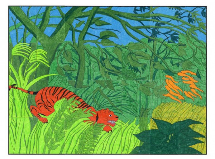 Rousseau Tiger Mural