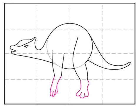 Draw a Saurolophus · Art Projects for Kids