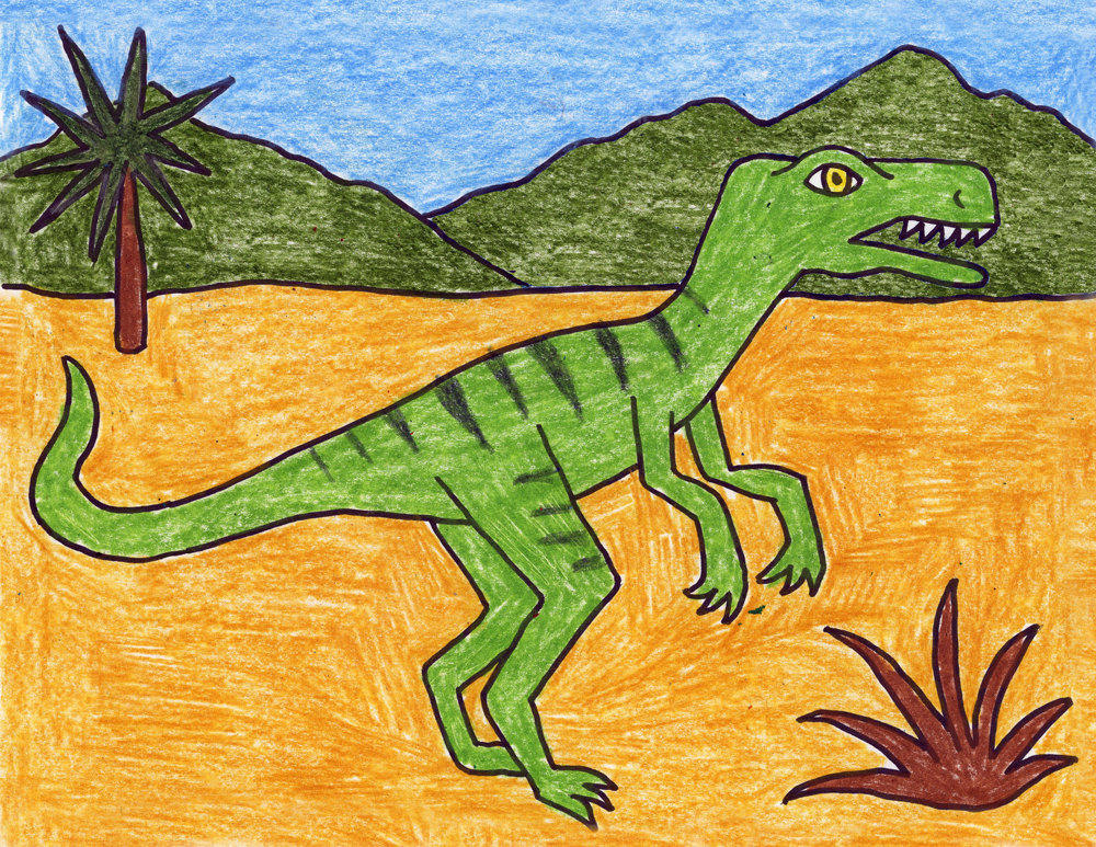 Velociraptor · Art Projects for Kids