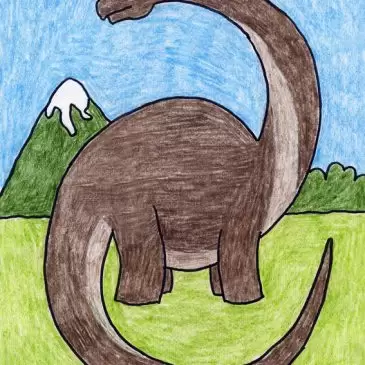 How to draw a diplodocus