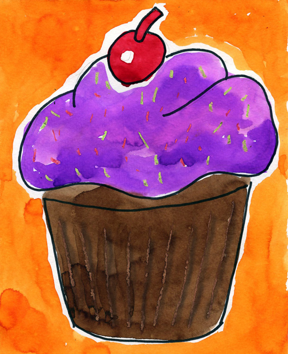 Cupcake Painting · Art Projects for Kids