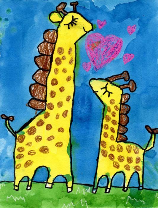 Mother’s Day Giraffe · Art Projects for Kids