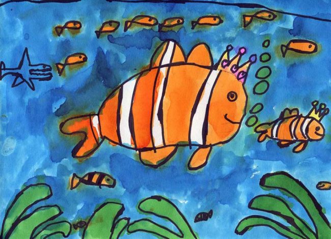 How To Draw A Clownfish Step By Step Drawing Lessons For Kids