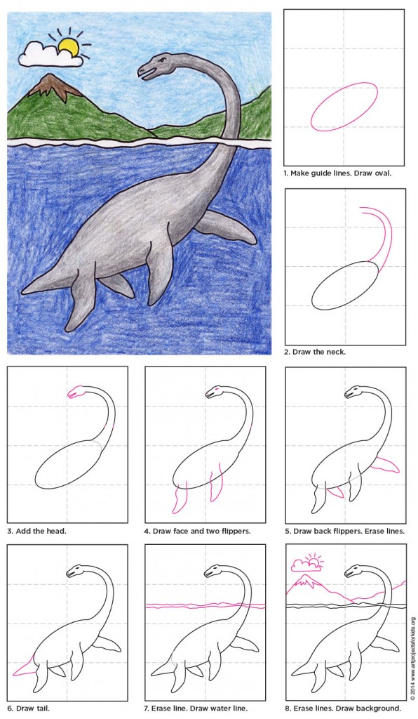 Draw a Plesiosaurus Â· Art Projects for Kids