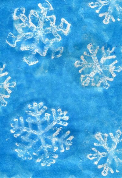 Snowflake Resist - Art Projects for Kids