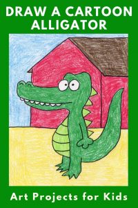 How to Draw a Cartoon Alligator · Art Projects for Kids