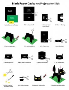 Black Paper Cat Diagram Post