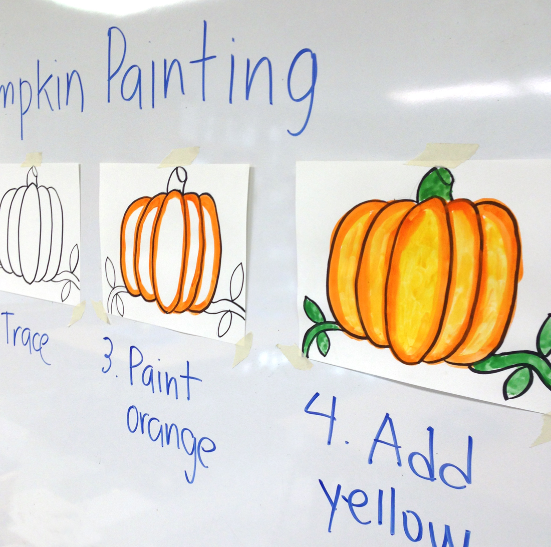 Step by Step Pumpkin Painting - Art Projects for Kids