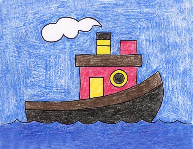 Draw a Tugboat Art Projects for Kids Bloglovin’