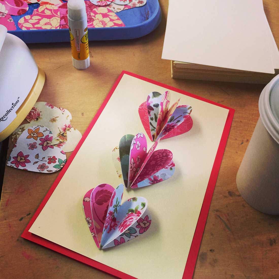 Pop Up Valentine Card · Art Projects for Kids