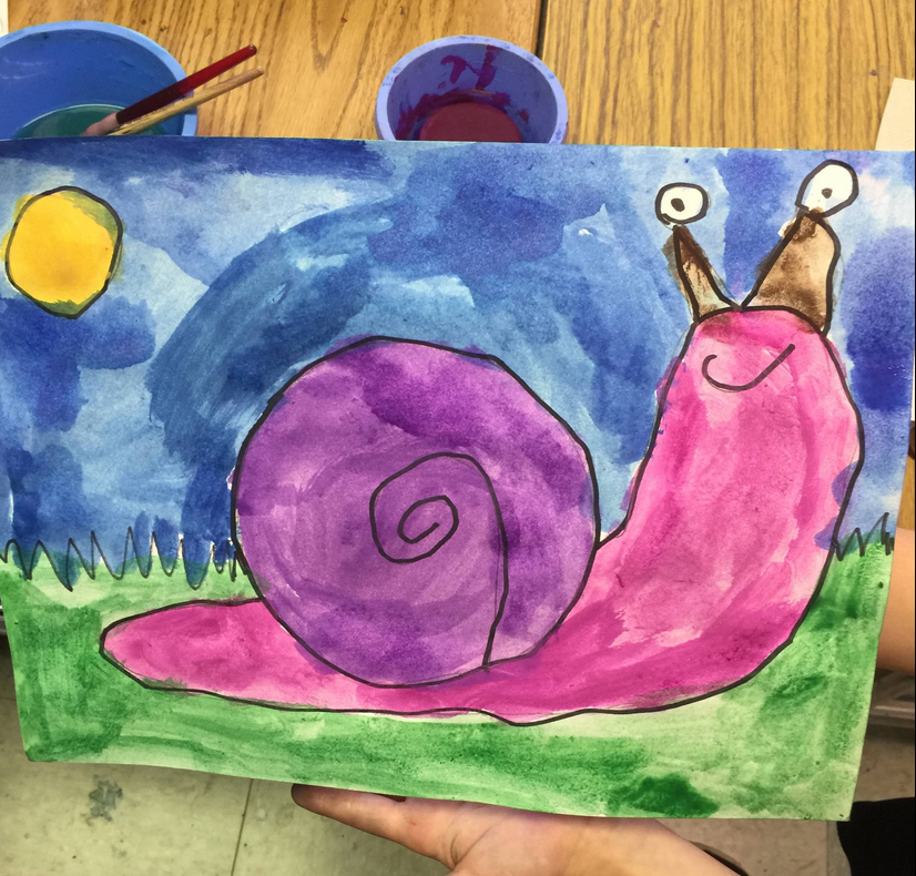 Snail Paintings · Art Projects for Kids