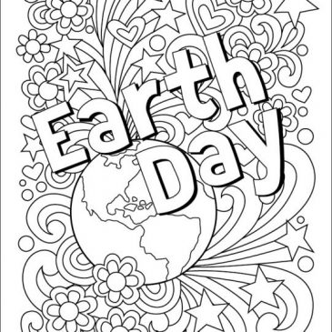 earth day coloring page