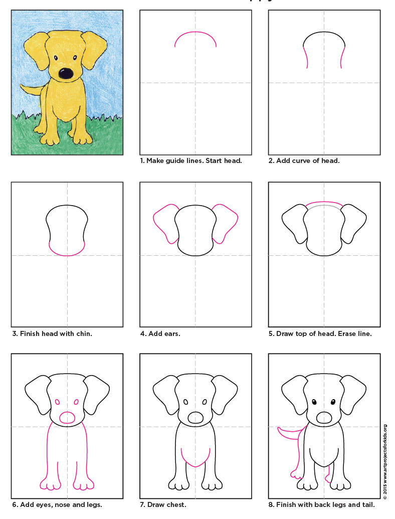 Draw a Labrador Puppy | Art Projects for Kids | Bloglovin’